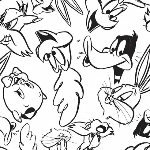 Looney Tunes Looney Squad Black and White Grid Nintendo 2DS XL (2017) Skin